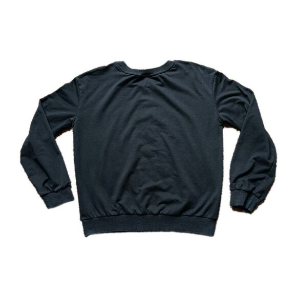 Great Wave Sweatshirt Girls Large Art Graphic Black Long Sleeve - Picture 4 of 6